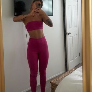 Lovers + Friends Pink Pant Set